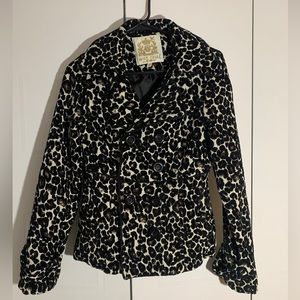 Cheetah print dress coat, size medium, brand Wet Seal